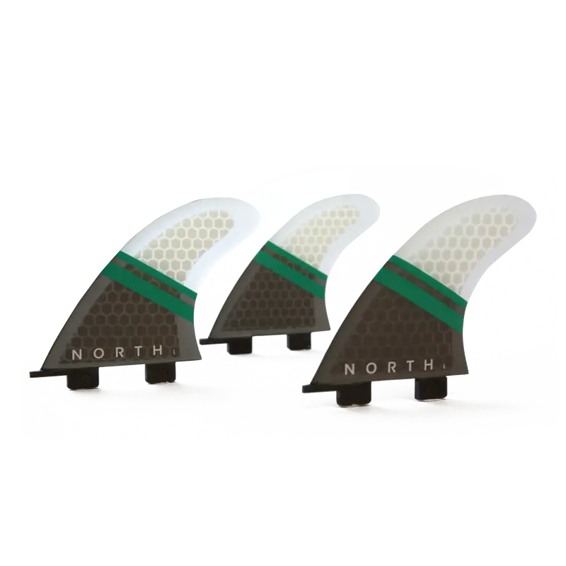 2021 North Hexcel Coremat Kiteboard Fin Set 1