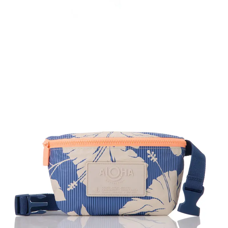 Aloha Collection Salina Tiny Stripe Mini Hip Pack – Navy Blue 1