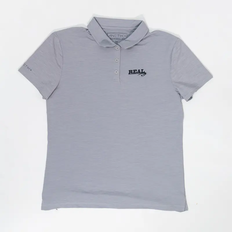 Anetik Women’S Breeze Tech Polo – Alloy Heather 1
