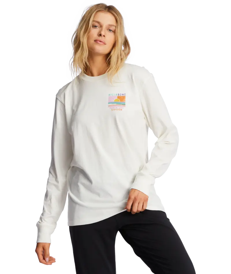 Billabong A/Div Long-Sleeve Graphic Tee In Fresh Powder 1
