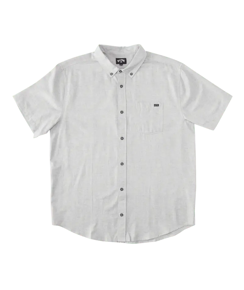 Billabong All Day Linen-Blend Shirt – Light Grey 1