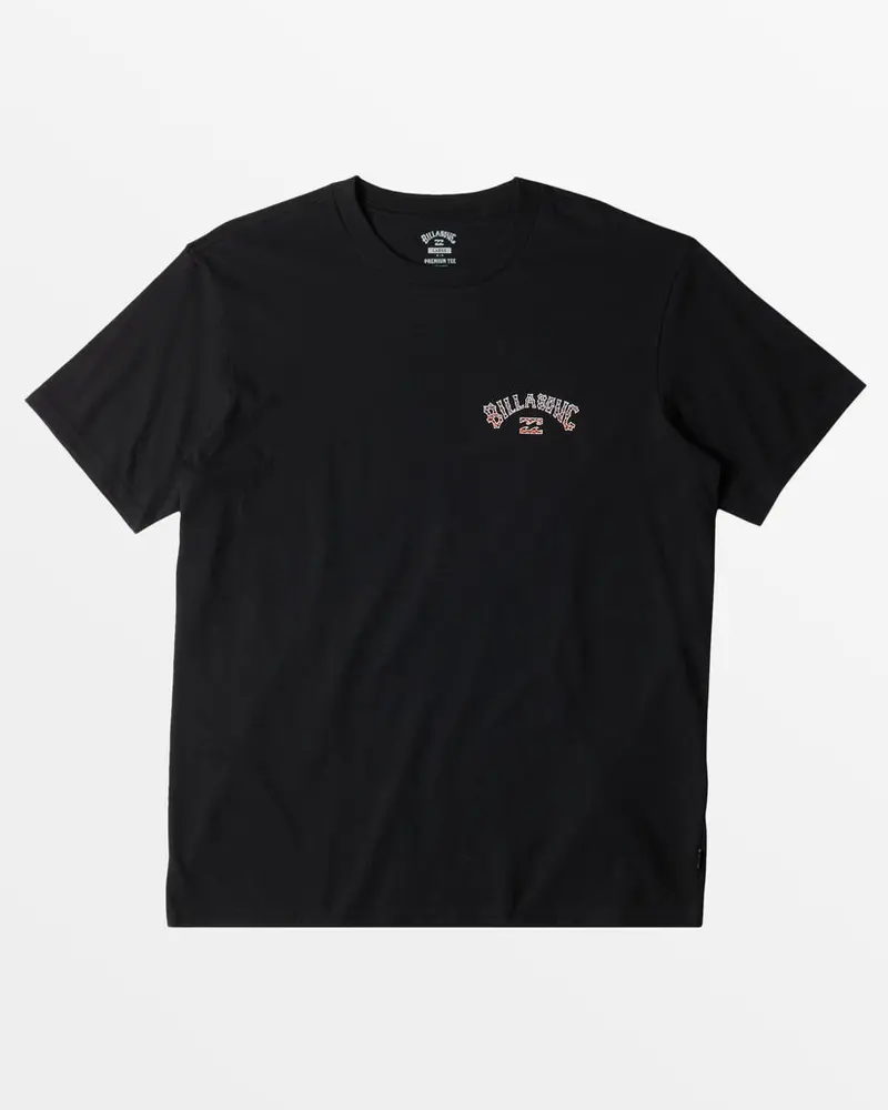 Billabong Arch Fill Logo Tee For Boys – Classic Black 1