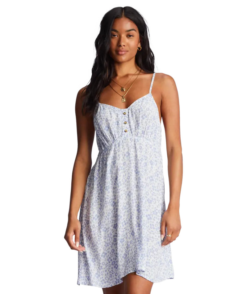 Billabong As If Floral Midi Dress In Good Tides Pattern 1