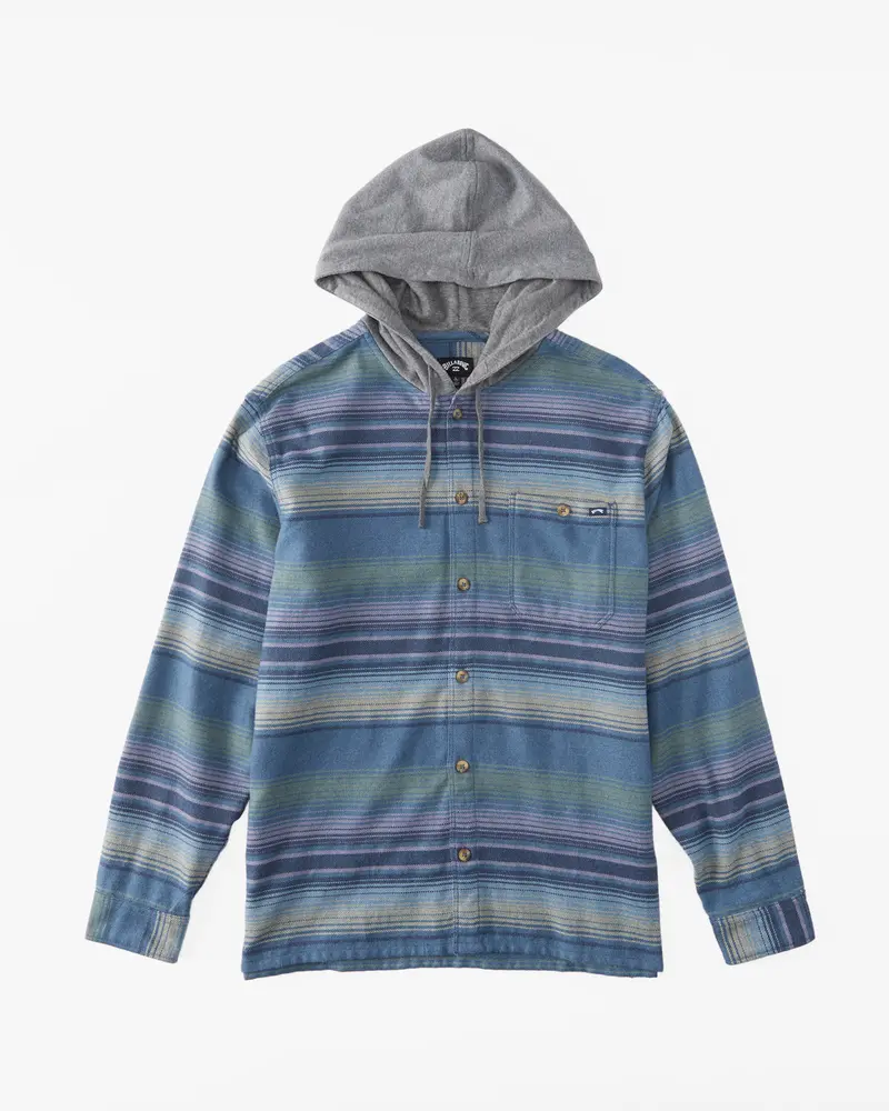 Billabong Baja Long-Sleeve Flannel Shirt – North Sea Print 1