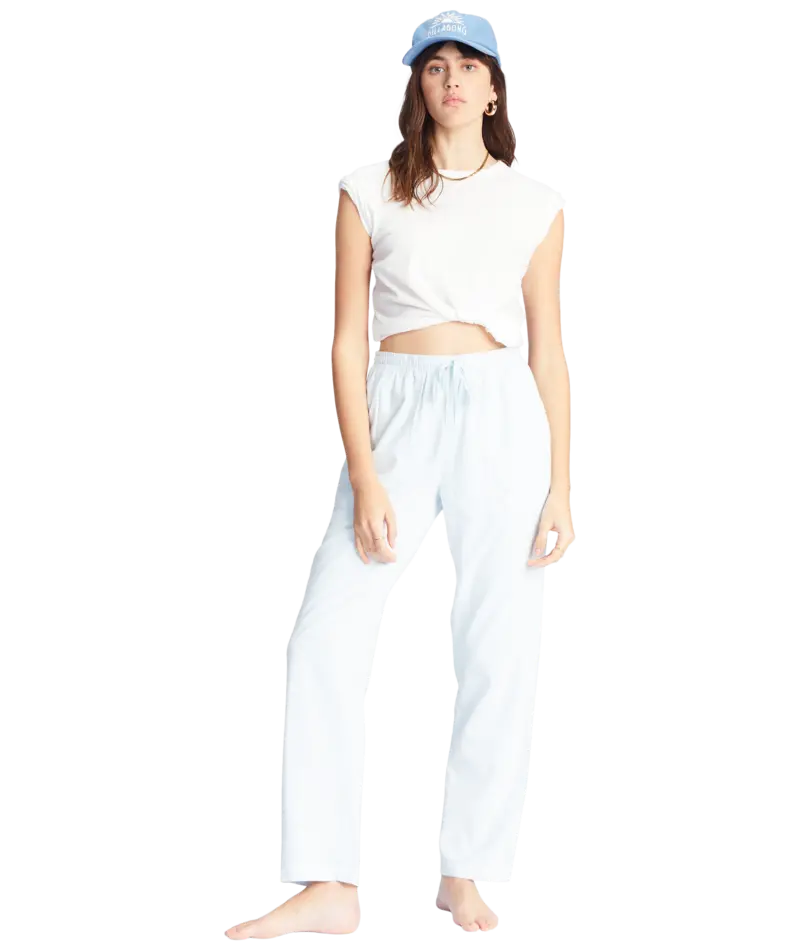 Billabong Beachy Keen Light Chambray Straight-Leg Pants 1