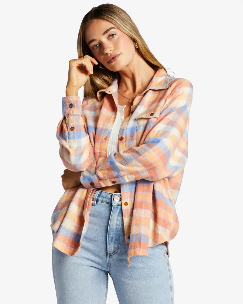 Billabong Best Time Long Sleeve Shirt – Rose Dawn 1