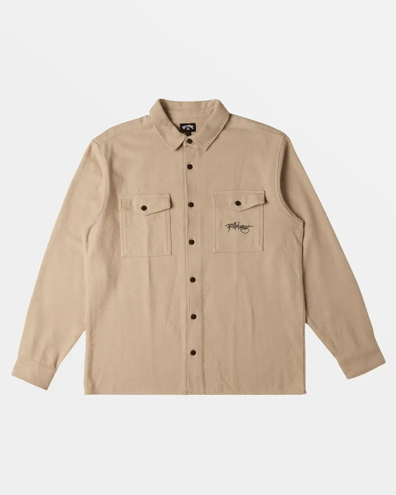 Billabong Bong Days Long Sleeve Shirt In Sand Beige 1