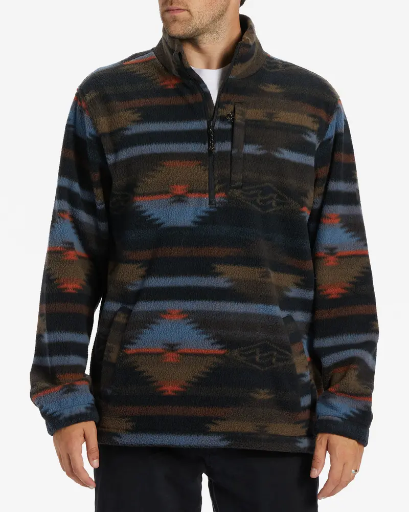 Billabong Boundary Mock Neck Insulated Jacket In Black 1