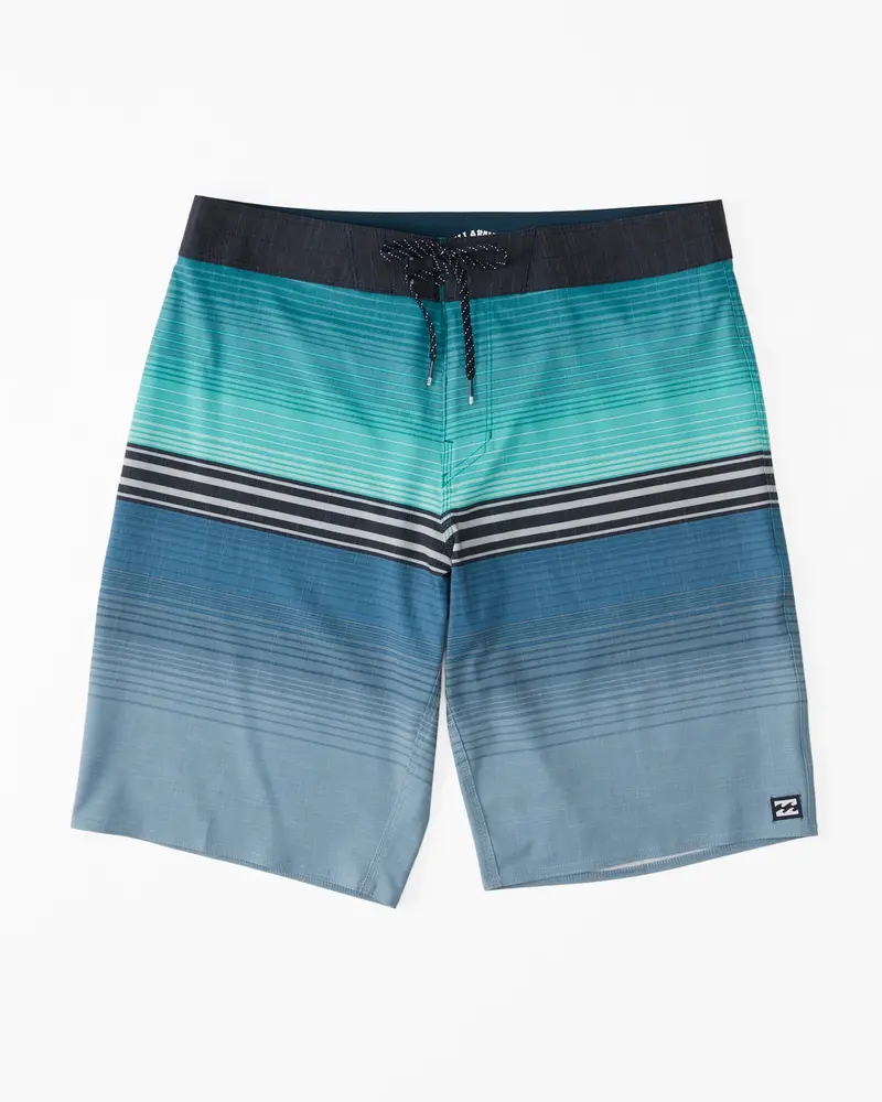 Billabong Boys’ All-Day Heather Stripe Pro Boardshorts – Blue Haze 1