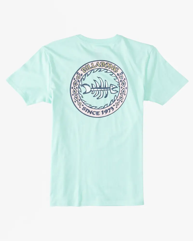 Billabong Boys’ Bonez Print Tee – Cool Mint 1