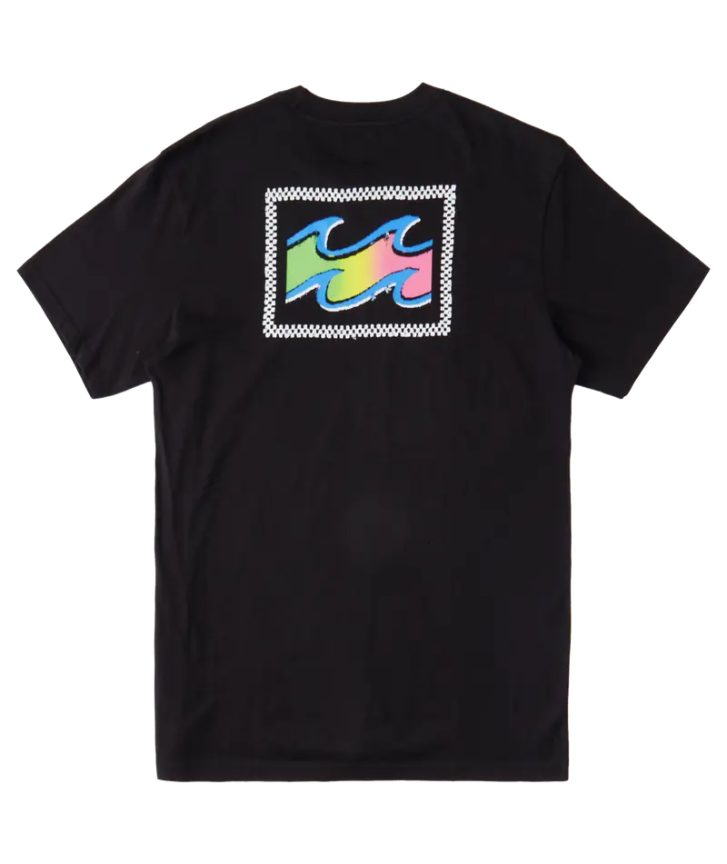 Billabong Boys’ Crayon Wave Short-Sleeve Tee – Black 1