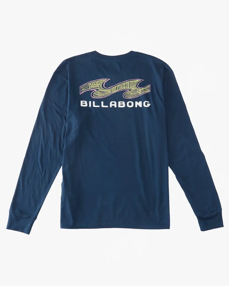 Billabong Boys’ Long-Sleeve Fragment Graphic Tee – Dark Blue 1