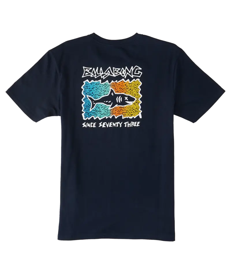 Billabong Boys’ Sharky Graphic Tee – Navy 1