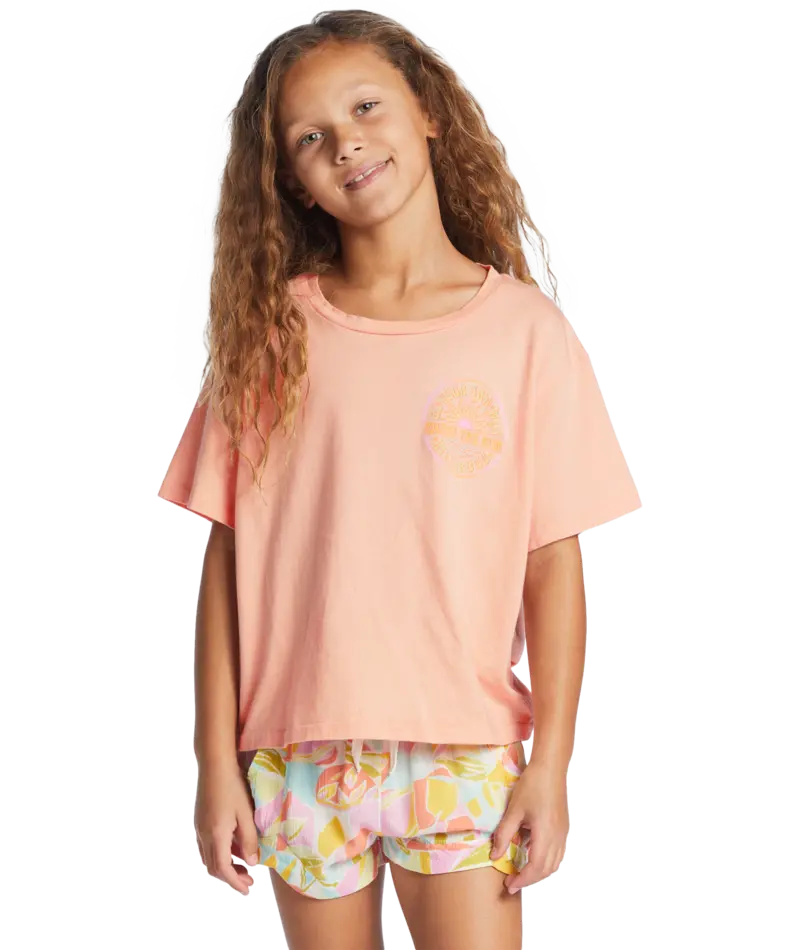 Billabong Chase The Sun T-Shirt – Soft N Peachy 1