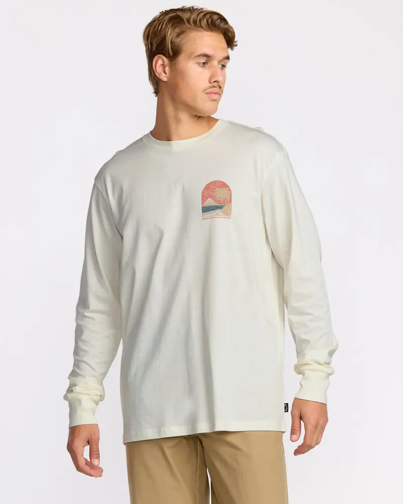 Billabong Coastal Range Adiv Long Sleeve Tee – Off White 1