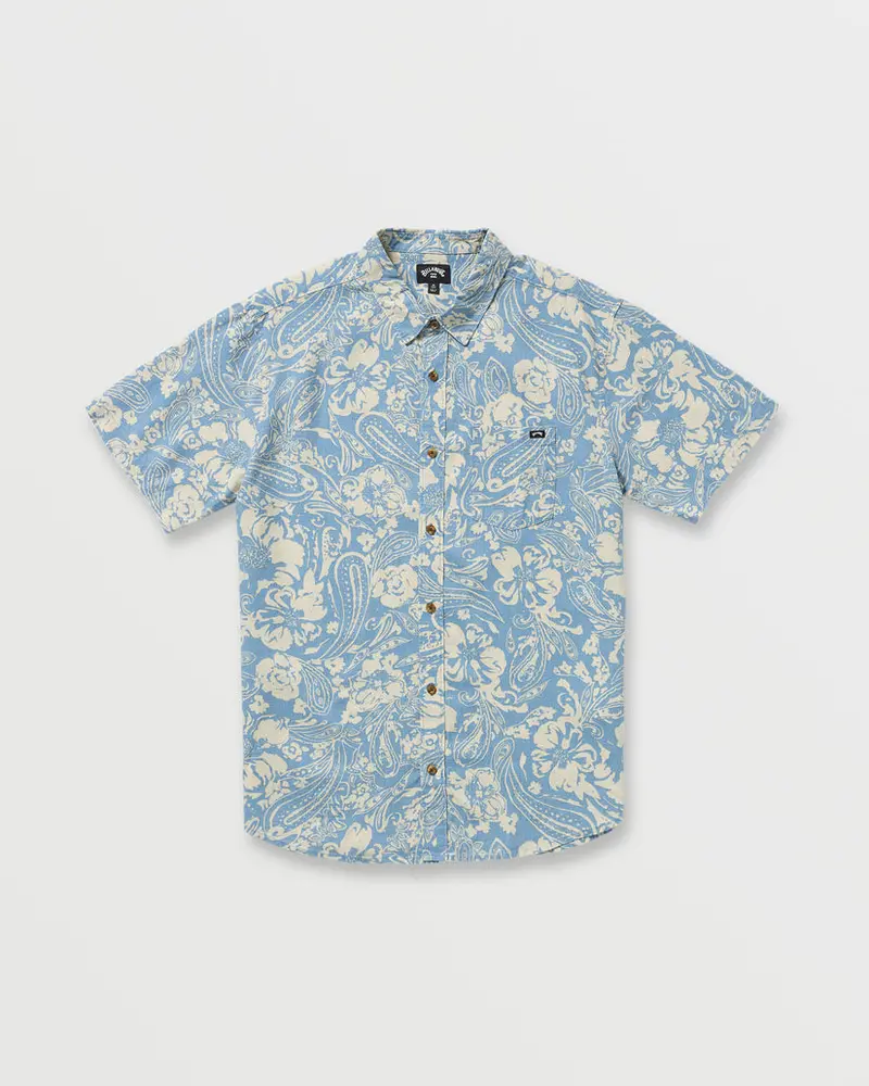 Billabong Cordoba Short-Sleeve Shirt – Carolina Blue 1