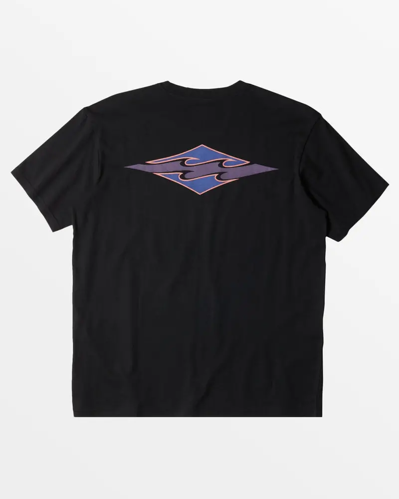 Billabong Crayon Wave Graphic Tee In Black 1