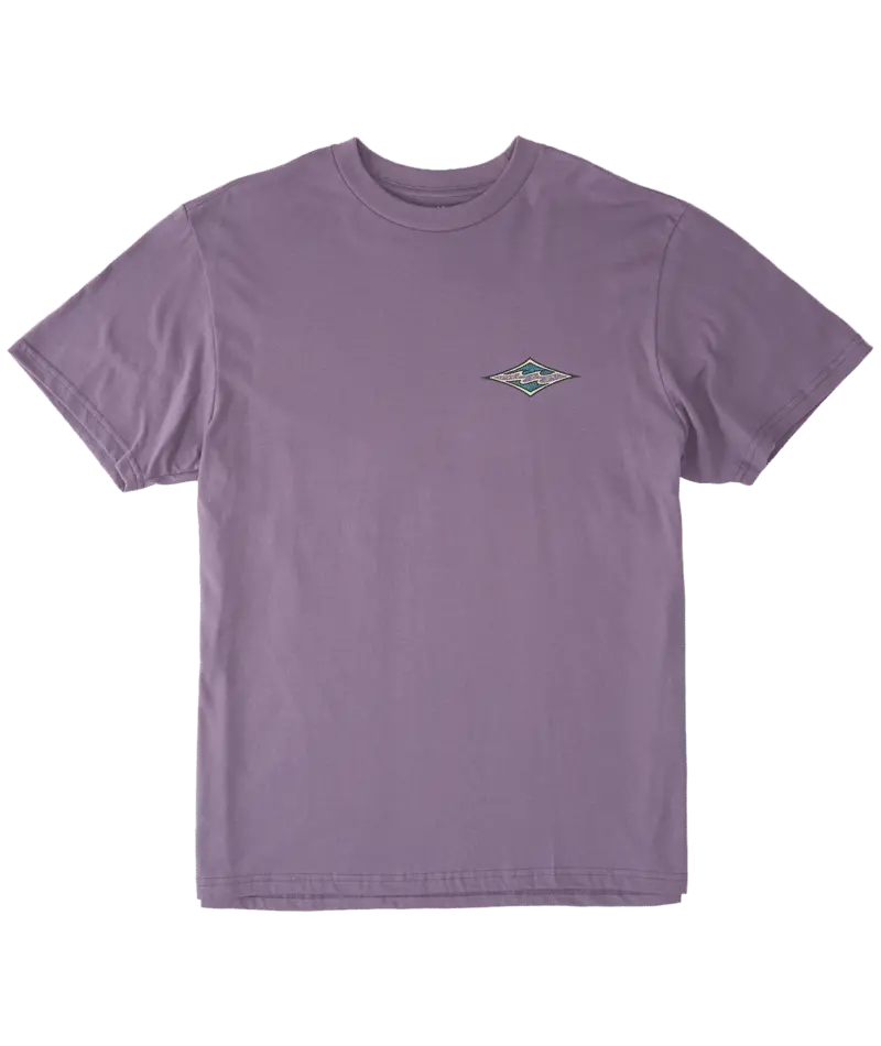 Billabong Crayon Wave Printed Tee In Purple Haze 1