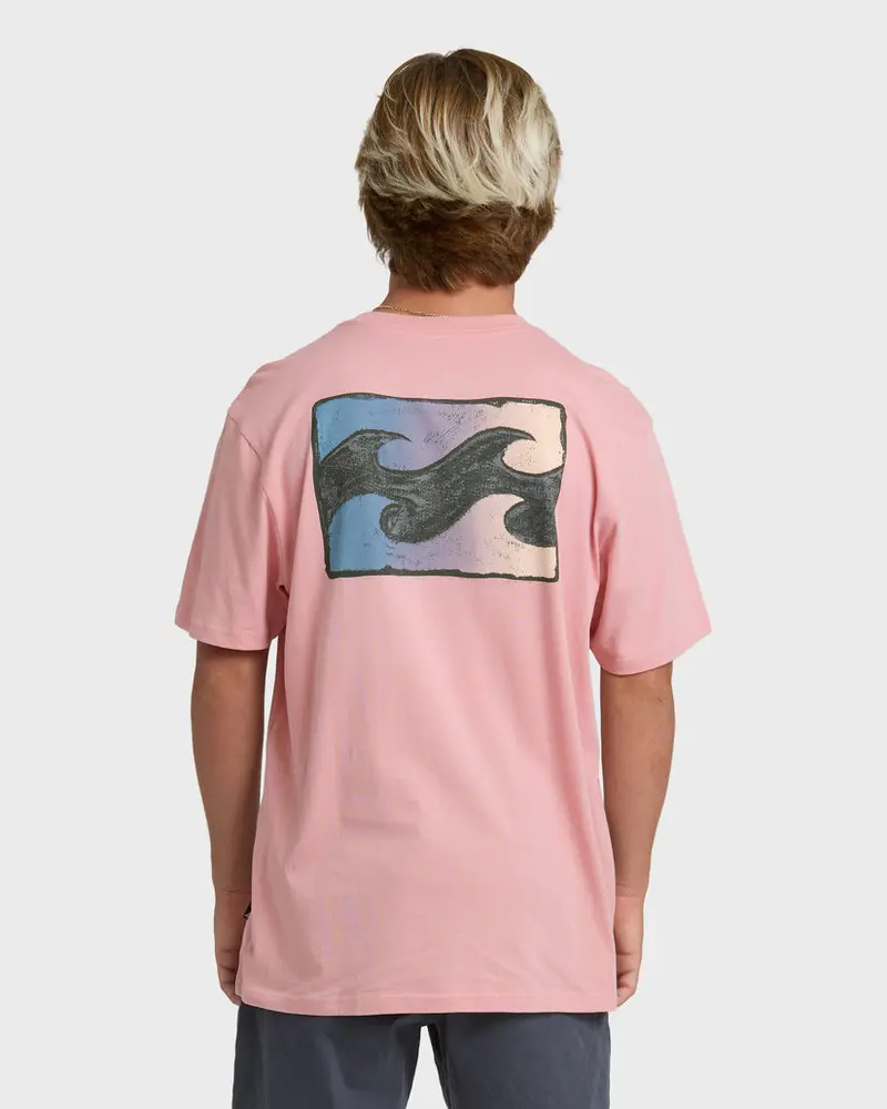 Billabong Crayon Wave Vintage-Pink Premium T-Shirt 1
