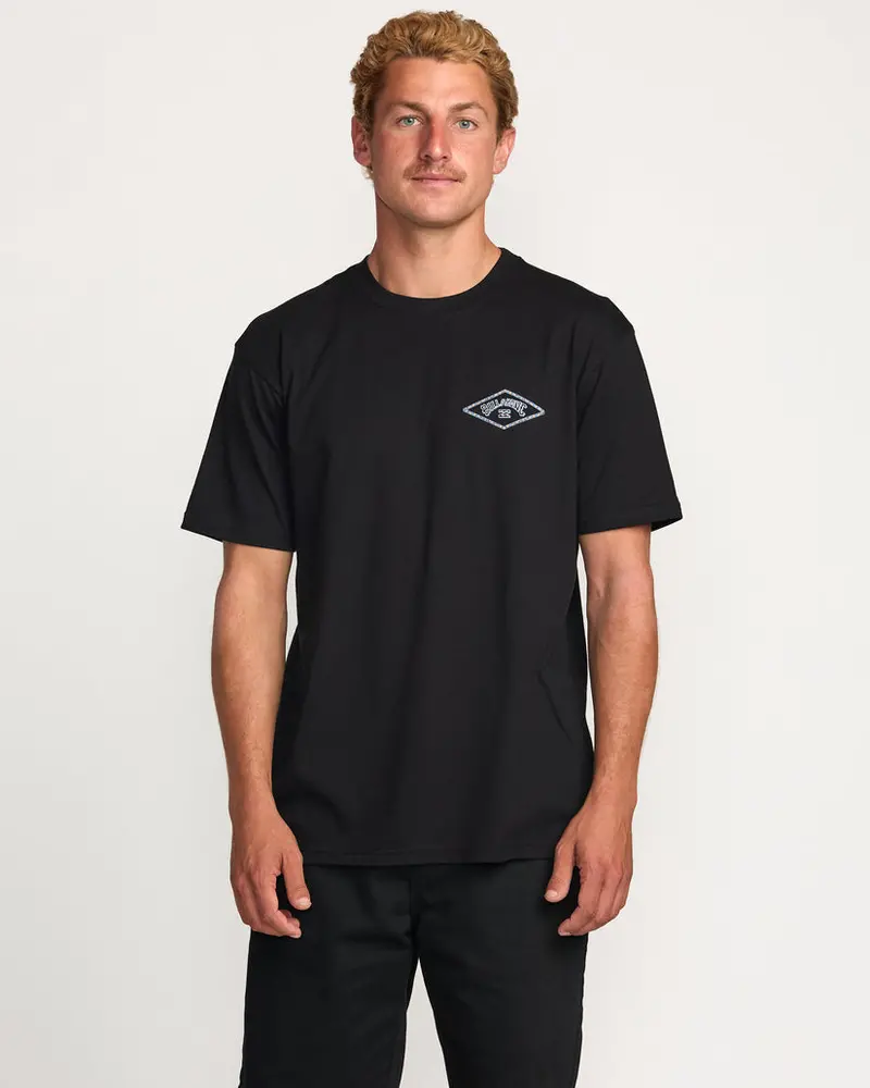 Billabong Diamond Arch Embossed T-Shirt – Black 1