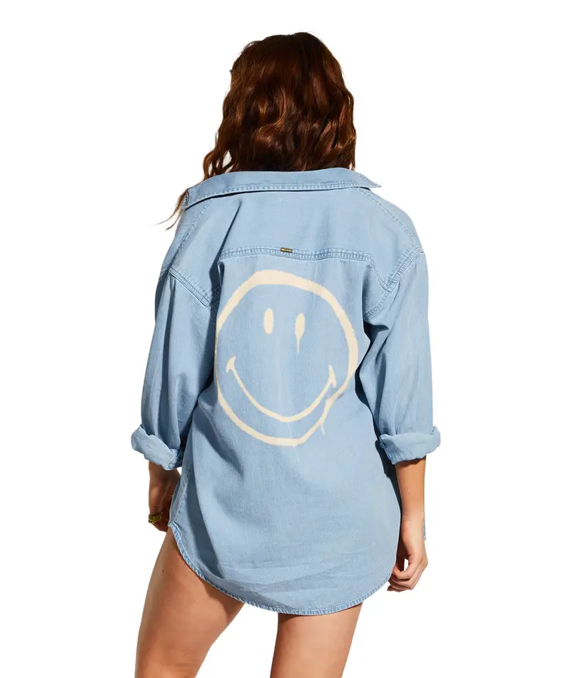Billabong Down The Coast Long-Sleeve Shirt – Smiley Wash Finish 1
