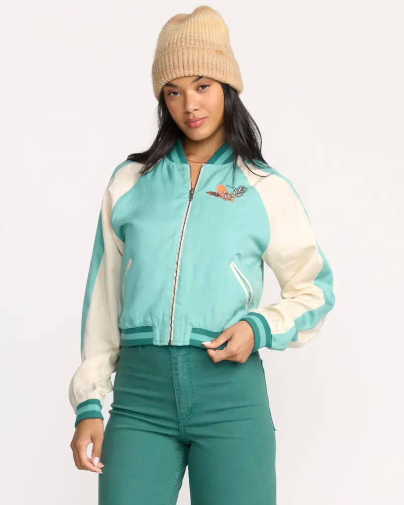 Billabong Dream Vacation Lightweight Jacket In Misty Blue 1
