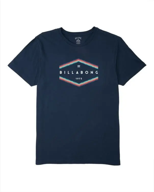 Billabong Entry Kids Cotton T-Shirt In Navy 1