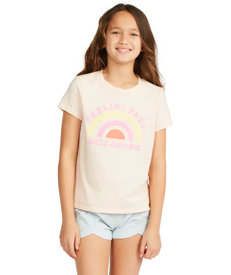 Billabong Feelin’ Free Graphic Tee In Just Peachy 1