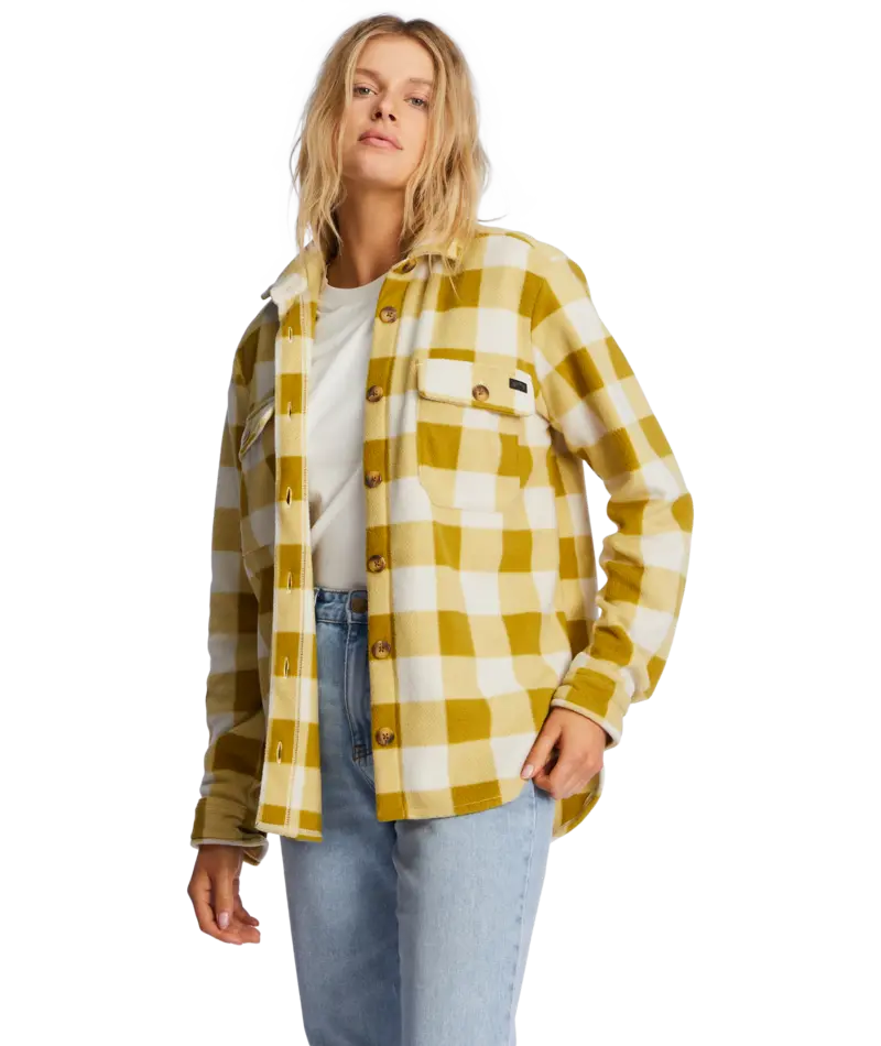 Billabong Forge Fleece Long-Sleeve Shirt In Fresh Moss 1