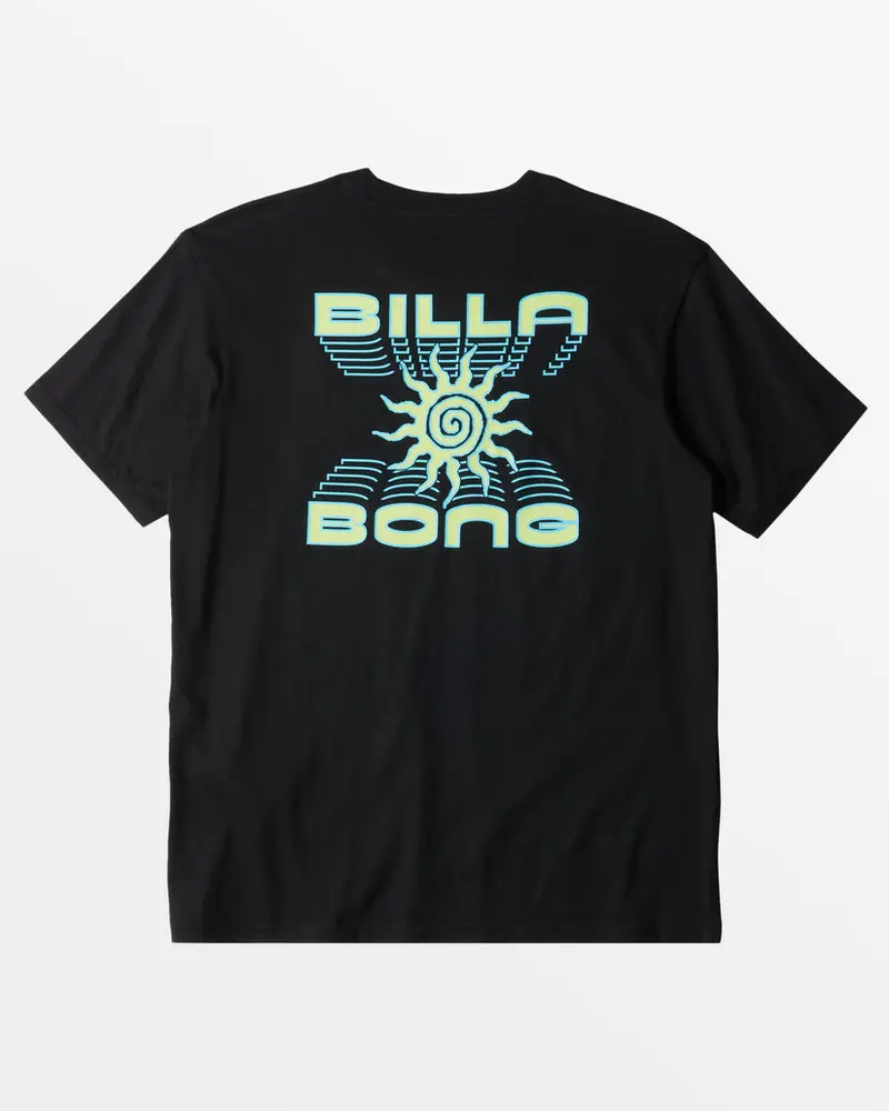 Billabong Fractal Pattern T-Shirt – Black 1
