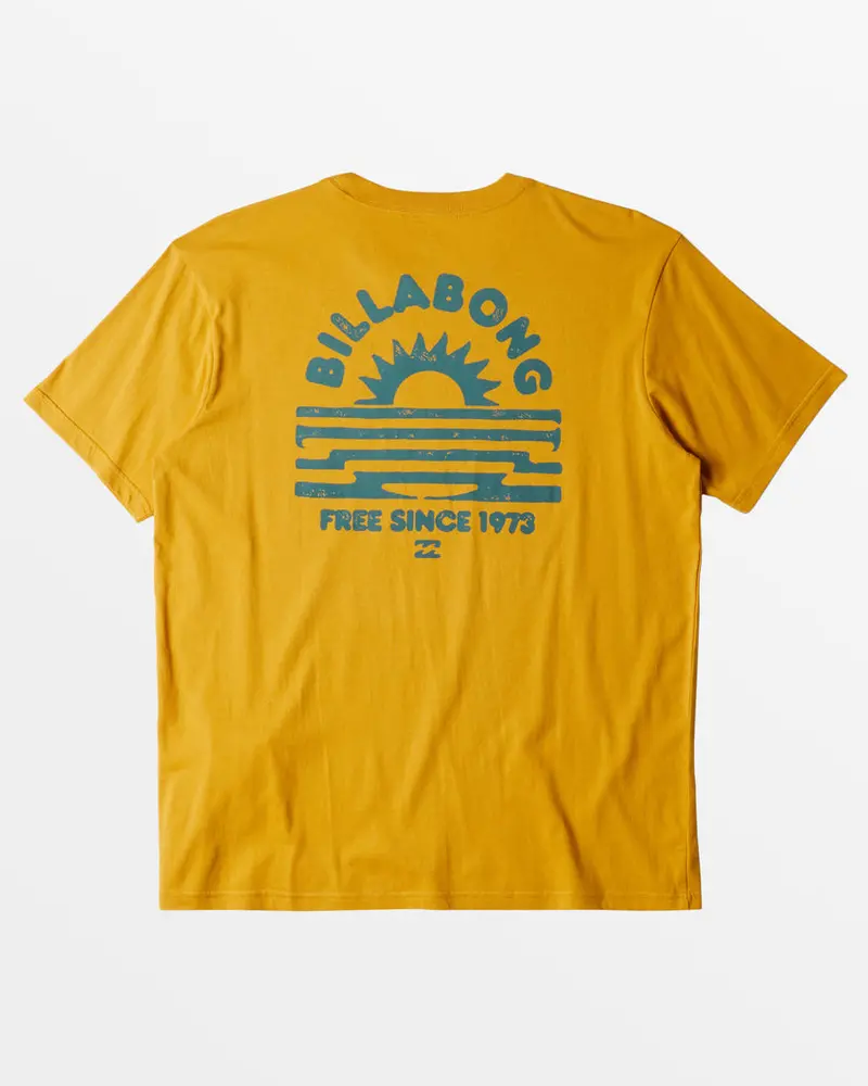 Billabong Fractal Print T-Shirt In Honey 1