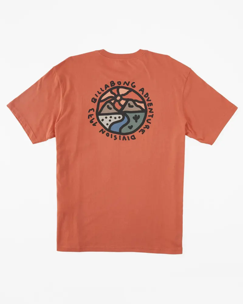 Billabong Frontier Graphic T-Shirt In Coral 1