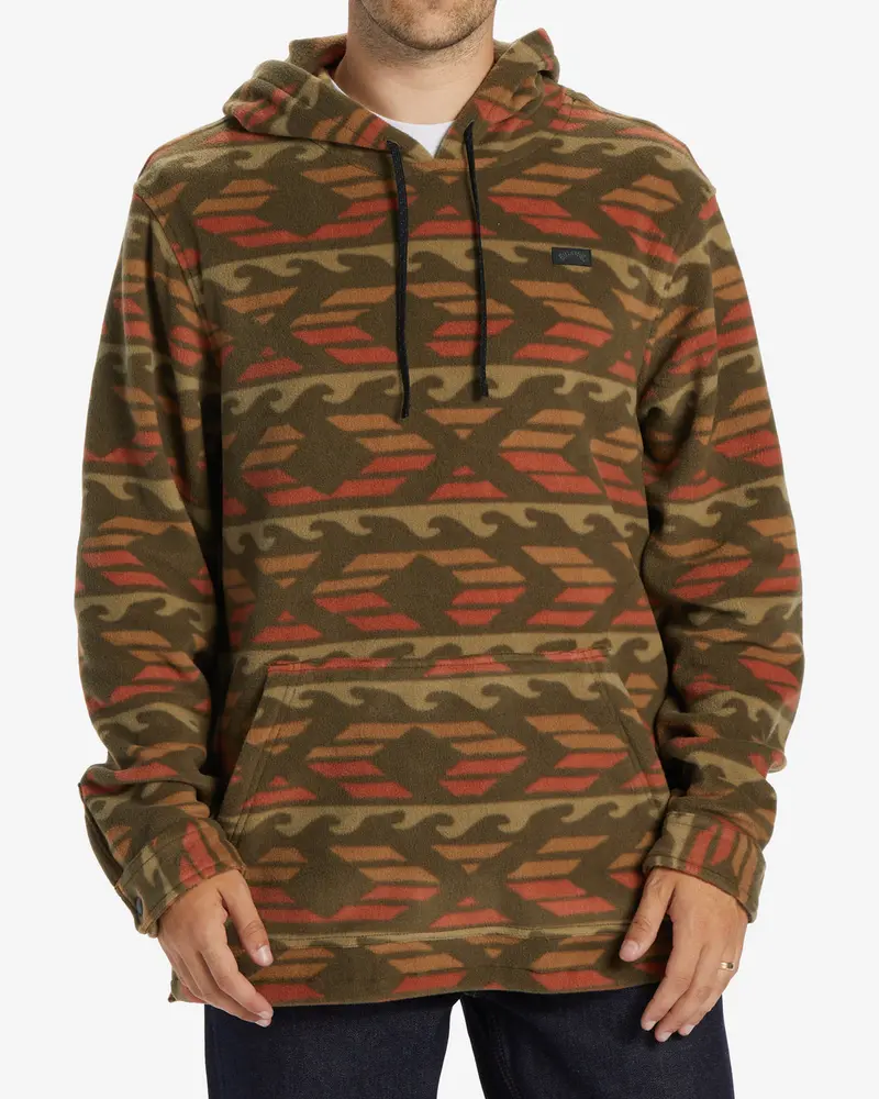 Billabong Furnace Dark Brown Long-Sleeve Pullover Shirt 1