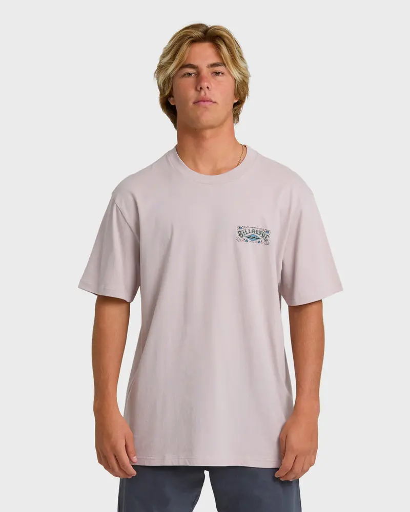 Billabong Heritage Arch Cotton Tee – Dusty Purple 1