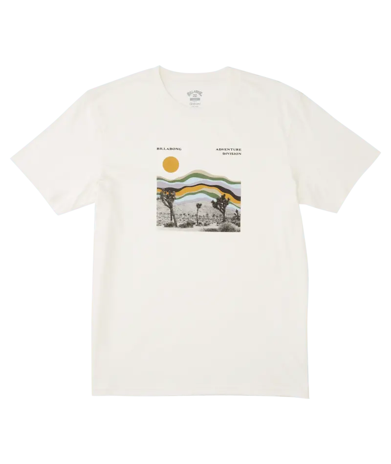 Billabong Illusion Minimalist Tee In Off-White 1