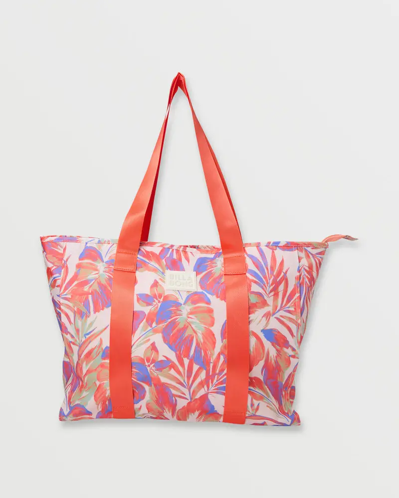 Billabong Keenie Compact Tote Bag In Bright Pink 1