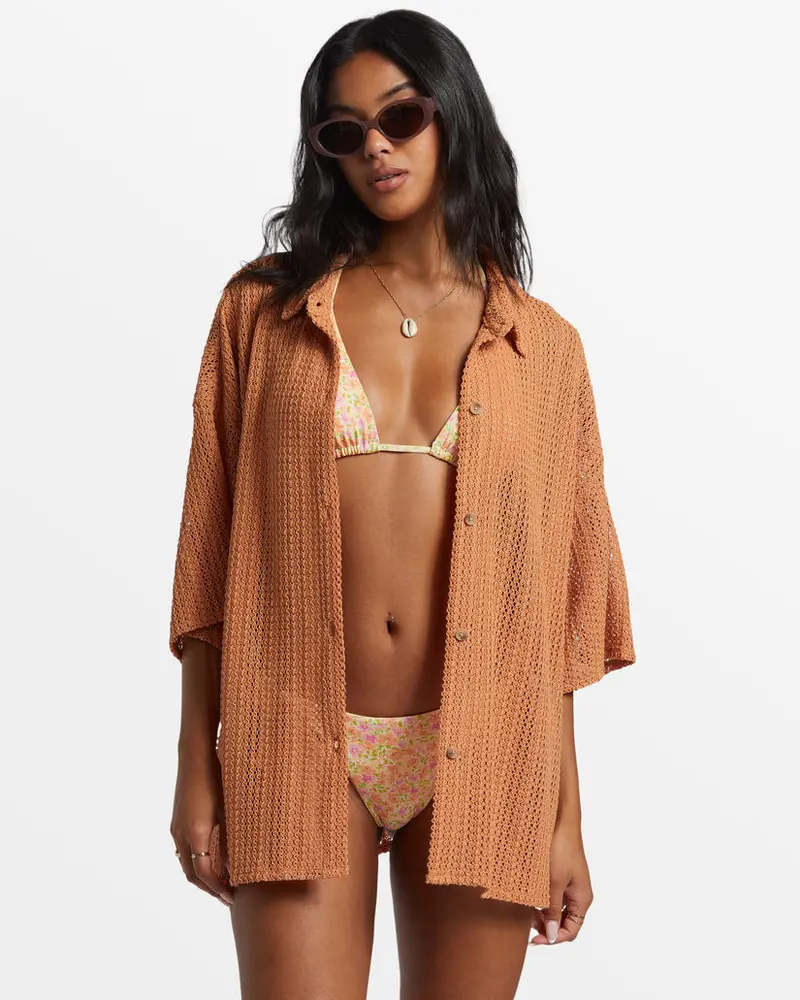 Billabong Largo Overshirt – Warm Toffee Tone 1