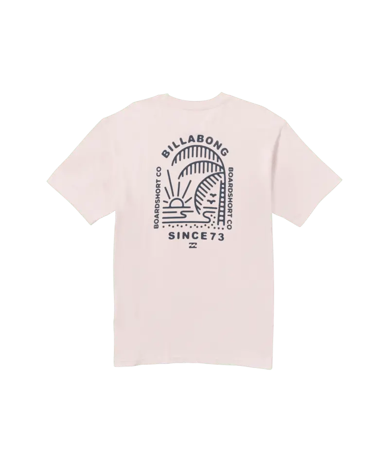Billabong Last Light Graphic Tee – Light Pink Soft Cotton Top 1