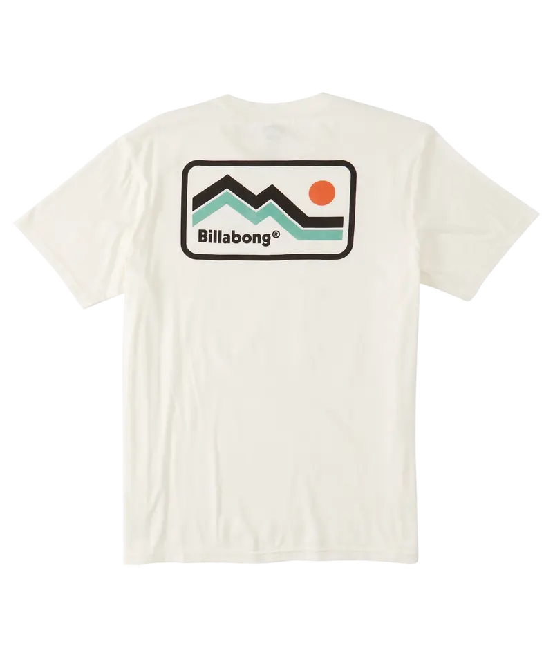 Billabong Length Classic Fit Tee In Off-White 1