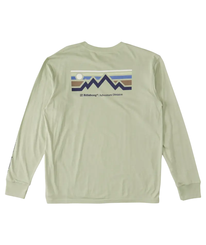 Billabong Length Long-Sleeve Tee In Light Sage 1