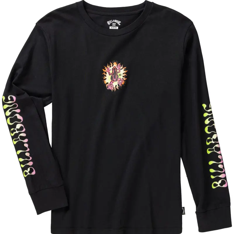 Billabong Little Boys' Fire Toad Long-Sleeve T-Shirt In Black 1