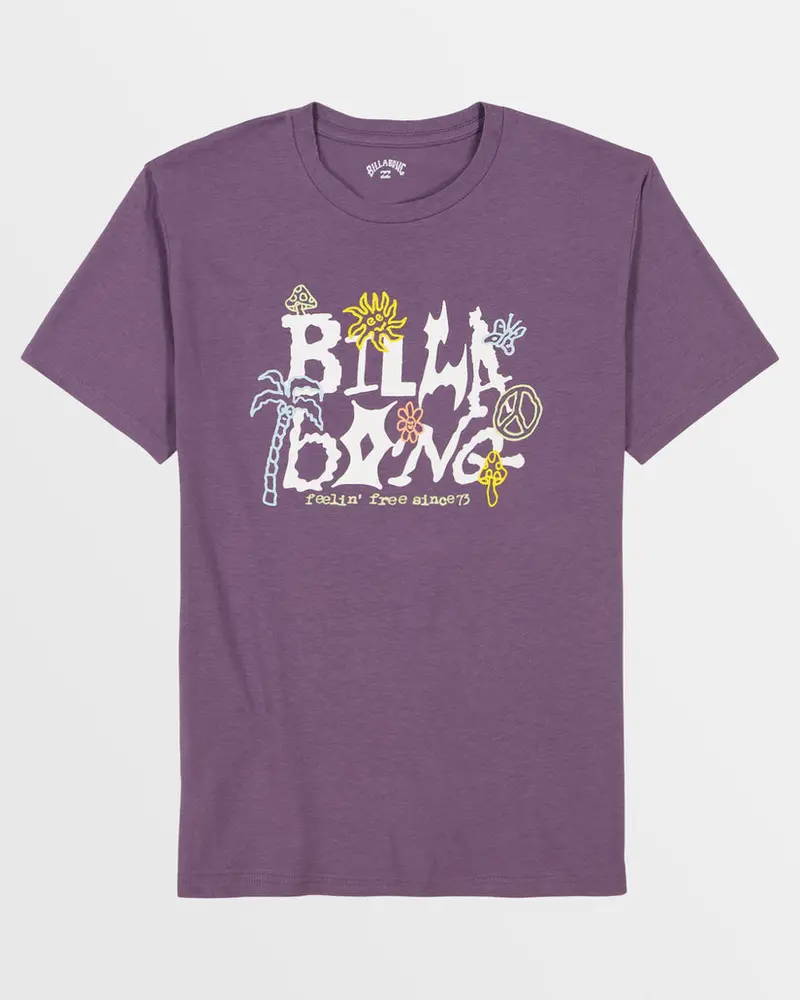 Billabong Little Boys' Shady Short-Sleeve Tee – Dusty Grape 1