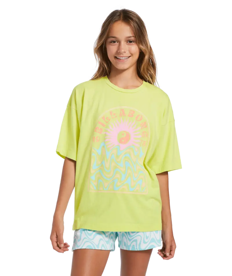 Billabong Lost At Sea T-Shirt In Light Lime 1