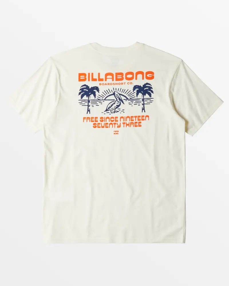 Billabong Lounge Tee-Off White Casual T-Shirt 1
