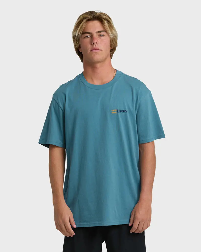 Billabong Make Tracks Vintage Blue Premium Tee 1