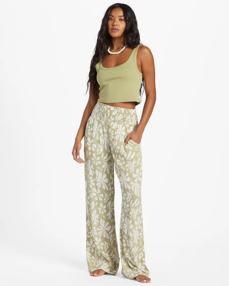 Billabong New Waves 2 Track Pants – Avocado Green, Relaxed Fit 1