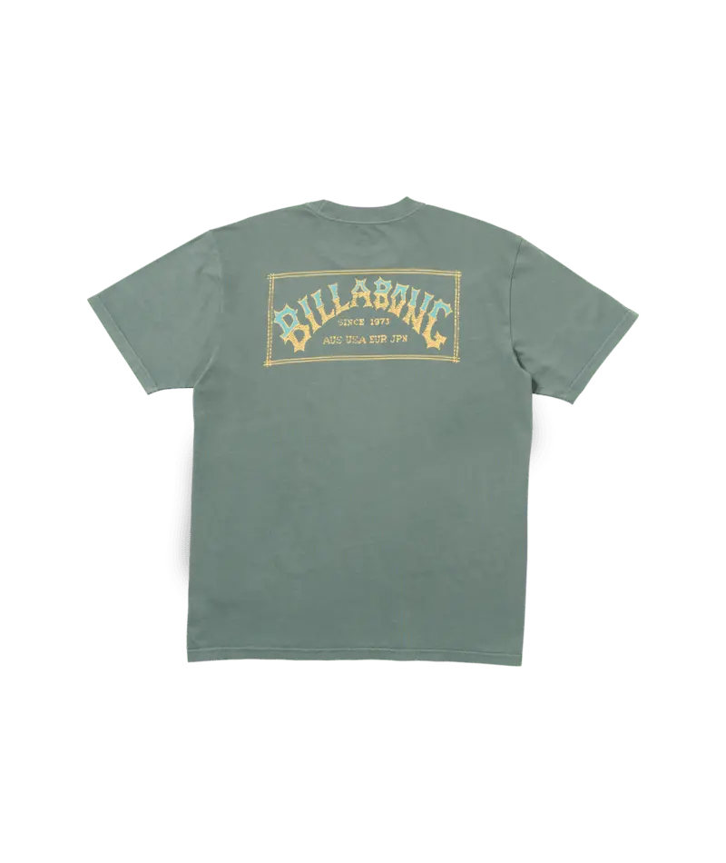 Billabong Original Arch Premium T-Shirt – Dark Slate Crewneck 1