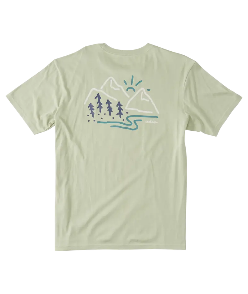 Billabong Panorama Nature-Inspired Tee – Light Sage 1