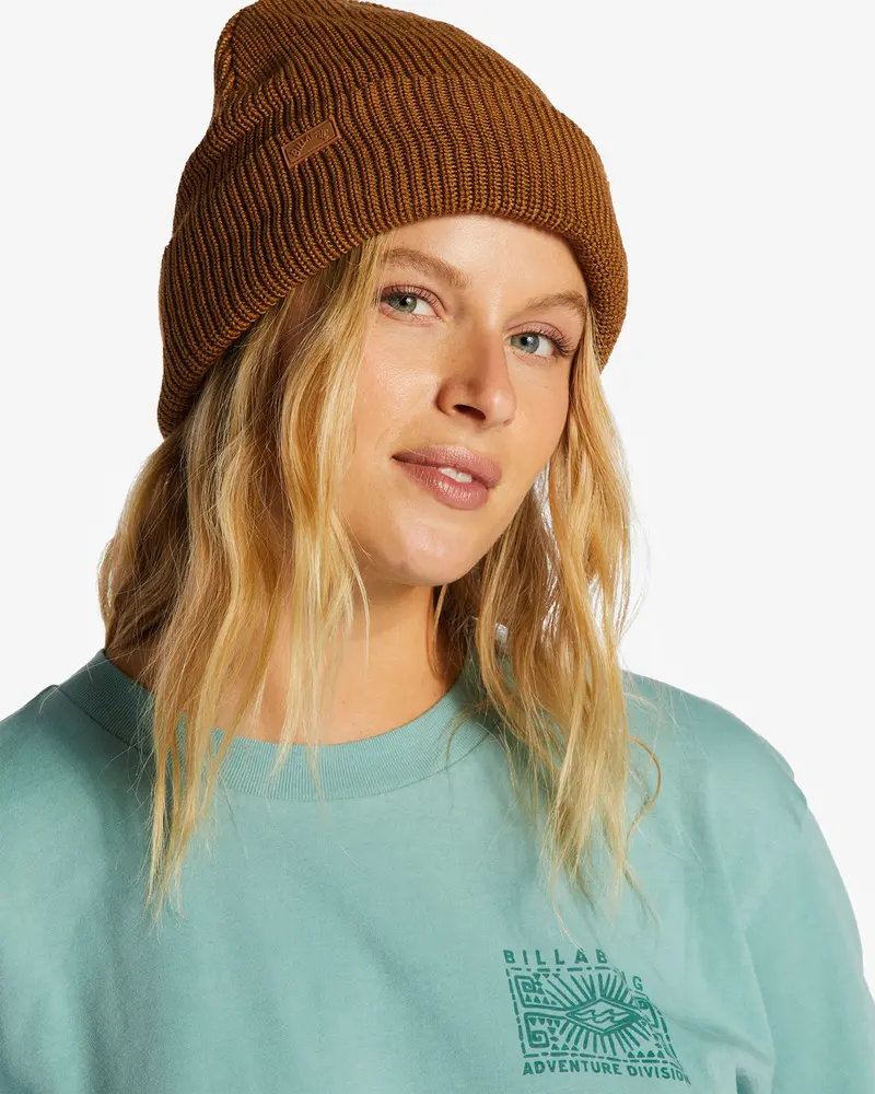 Billabong Roamer 3-Ply Beanie In Walnut 1