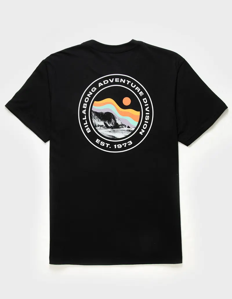 Billabong Rockies Vintage-Inspired Tee In Black 1